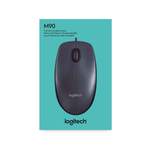 Logitech Wired Mouse M90 ​​Black USB