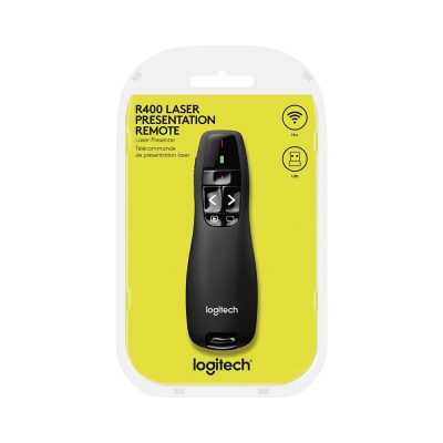 Logitech Wireless Presenter R400 – remoto para apresentação sem fio com ponteiro laser