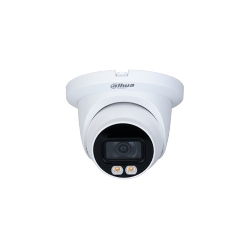 Câmera de rede Dahua IPC-HDW3549TM-AS-LED 5MP de globo ocular com foco fixo em cores
