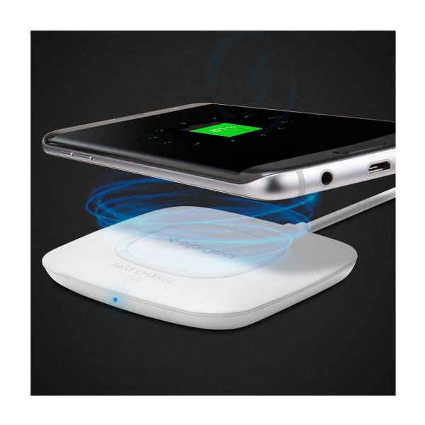 Spigen Essential F301W Qi Fast Charge Enabled Wireless Charger Charging Pad -