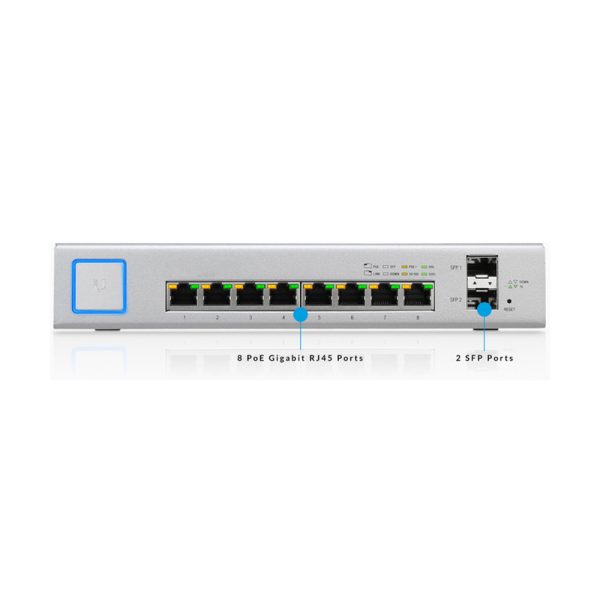 Ubiquiti Networks Switch UniFi 8 portas 150 Watts, branco