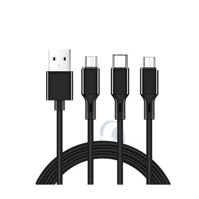 JOYROOM S-L422 Prime Series 3 in 1 USB to 8 Pin + USB-C / Type-C + Micro USB Charging Cable