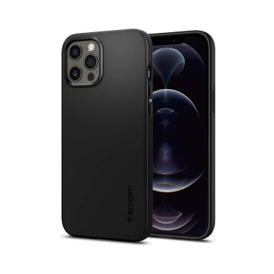 Spigen Thin Fit para iPhone 12 Pro Max Case (2020) – Black