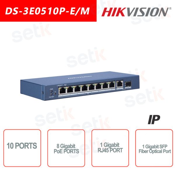 HIKVISION-DS-3E0510P-PoE-Unmanaged-Switch