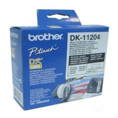 ETIQUETA BROTHER DK11204 2/3″X 2-1/8″ 17MMX54MM